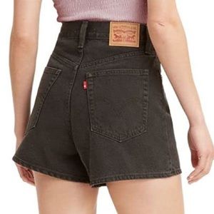 NWOT Levi's Women's High Waisted Mom Shorts 25 black